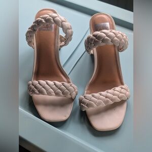 Dolce Vita Braided Strap Sandals - Cream